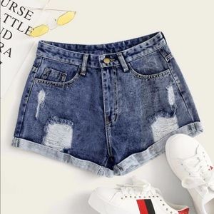 Denim shorts